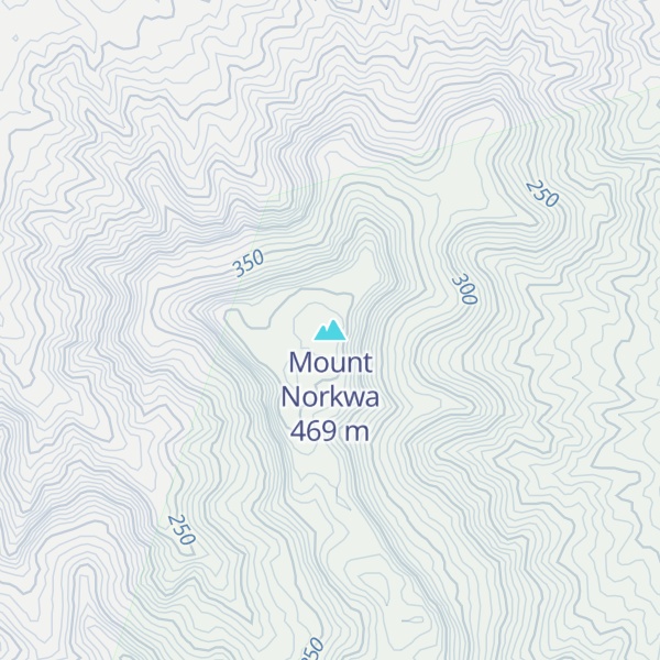 Map of Mount Norkwa