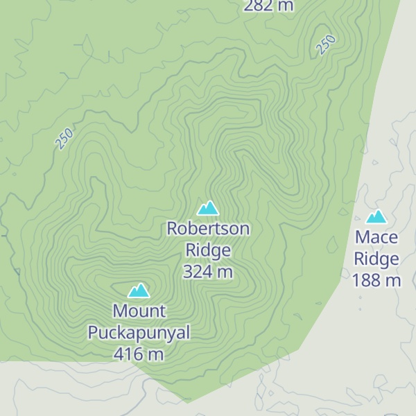 Map of Robertson Ridge