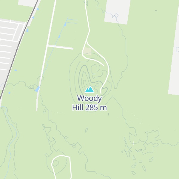 Map of Woody Hill