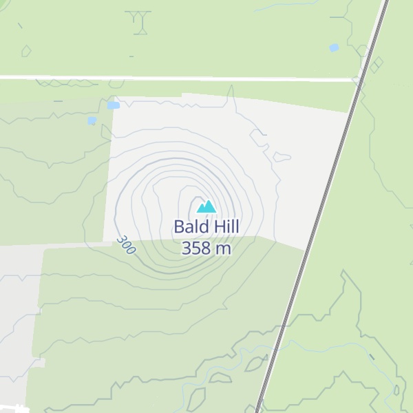Map of Bald Hill