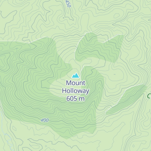 Map of Mount Holloway