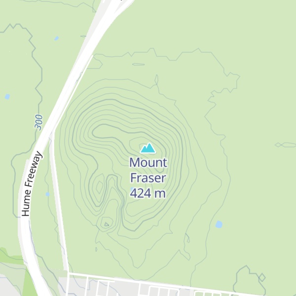 Map of Mount Fraser