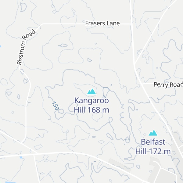 Map of Kangaroo Hill