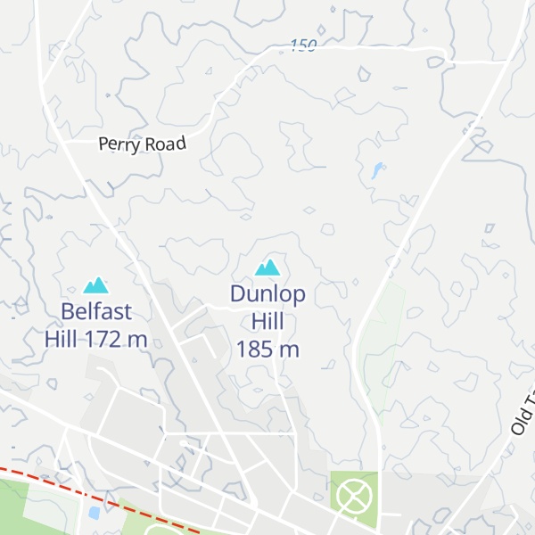 Map of Dunlop Hill