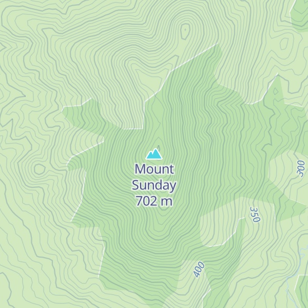 Map of Mount Sunday