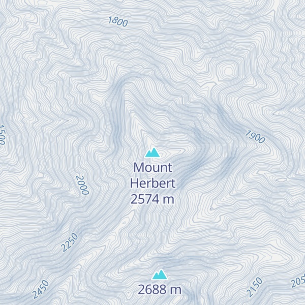 Map of Mount Herbert