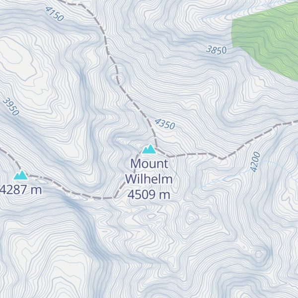 Map of Mount Wilhelm