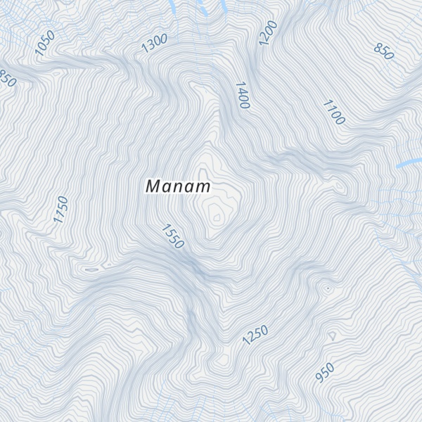 Map of Manam Volcano