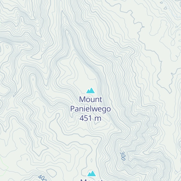 Map of Mount Panielwego
