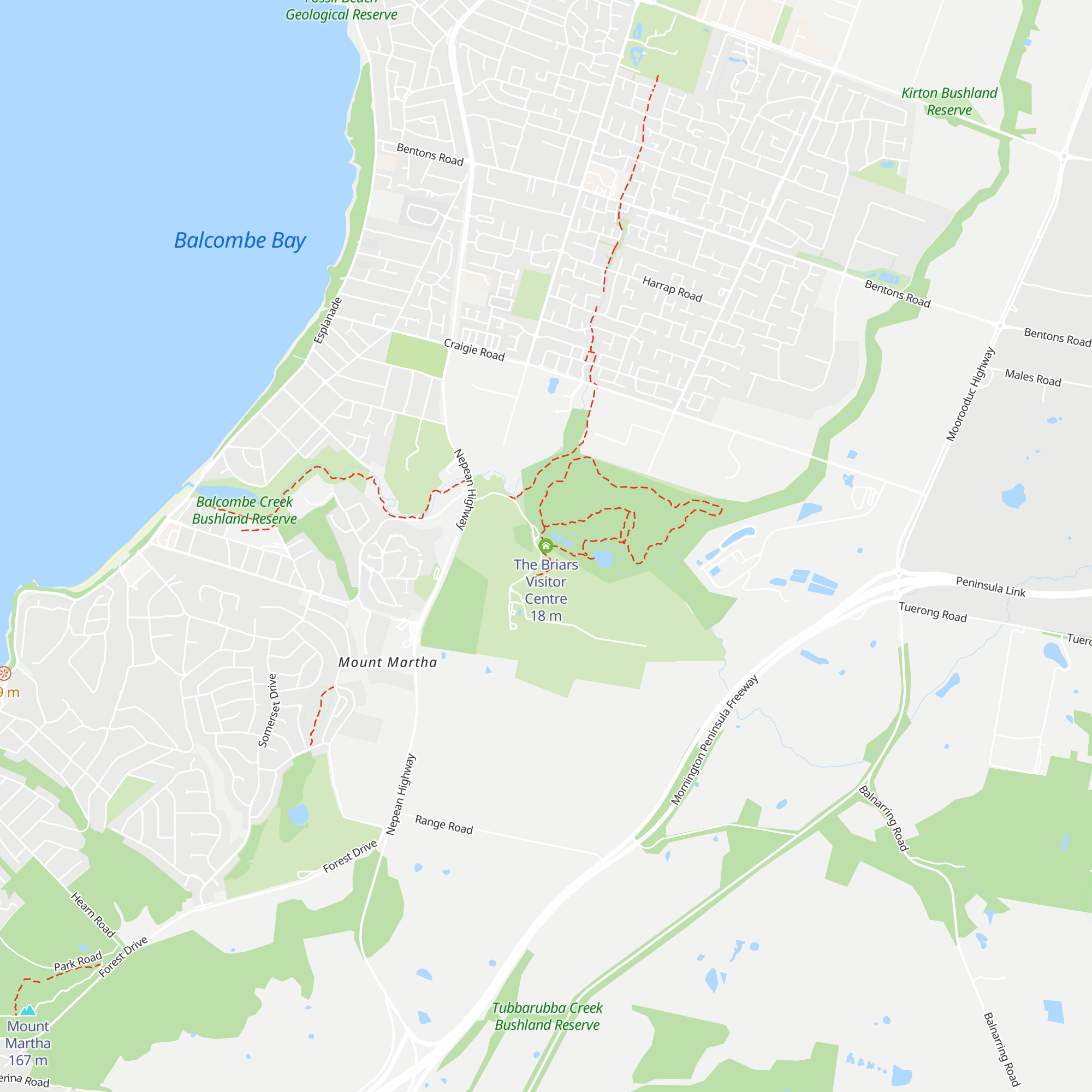 The Briars Visitor Centre map