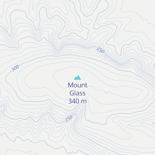Map of Mount Glass