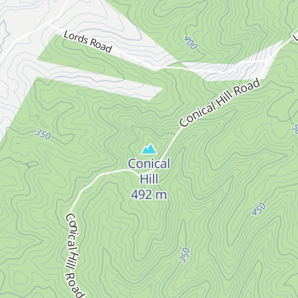 Map of Conical Hill