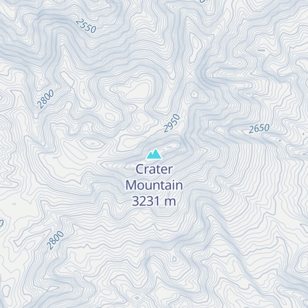 Map of Crater Mountain