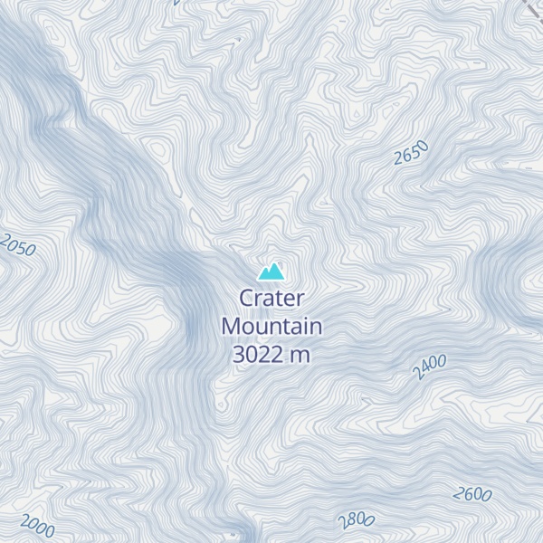 Map of Crater Mountain