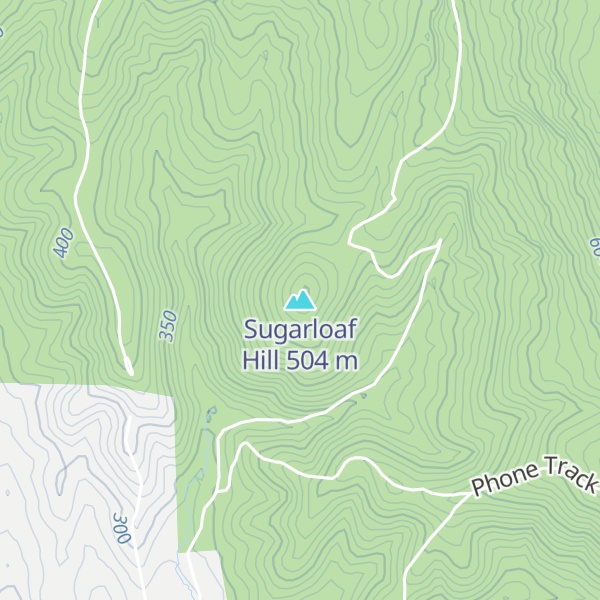 Map of Sugarloaf Hill