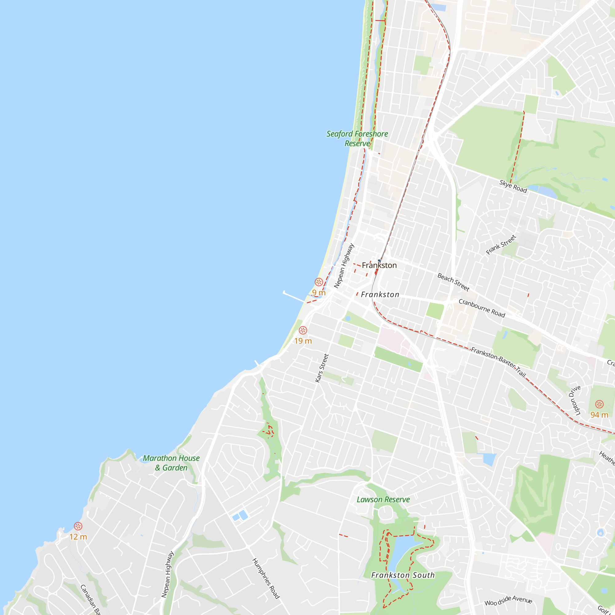 Frankston Visitor Information Centre map