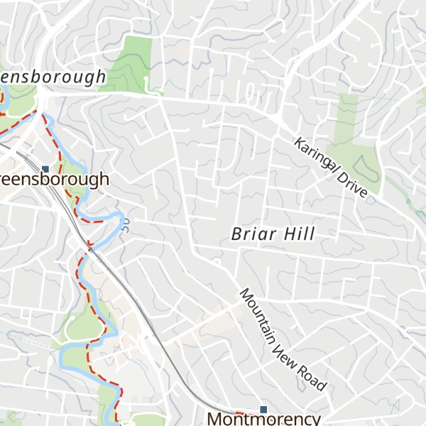 Map of Briar Hill