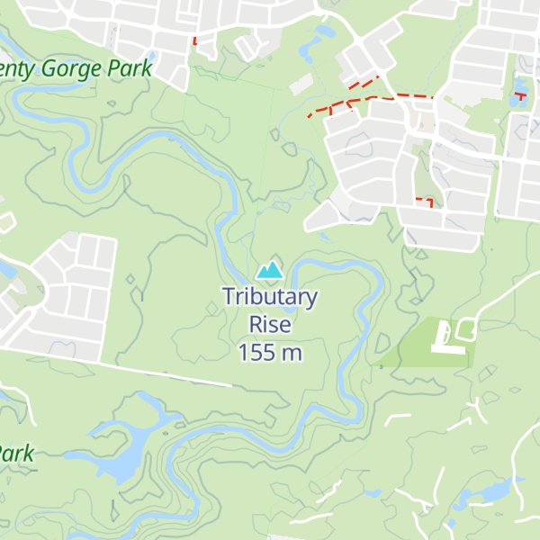 Map of Tributary Rise
