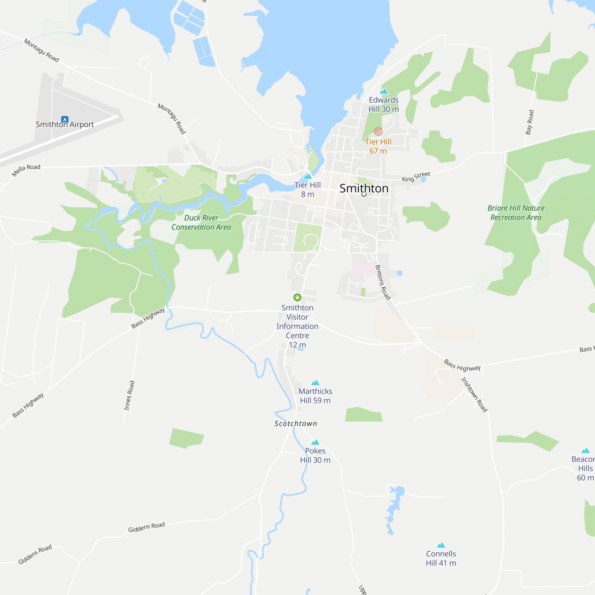 Smithton Visitor Information Centre map