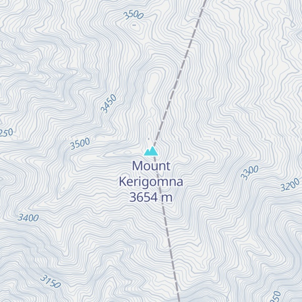 Map of Mount Kerigomna