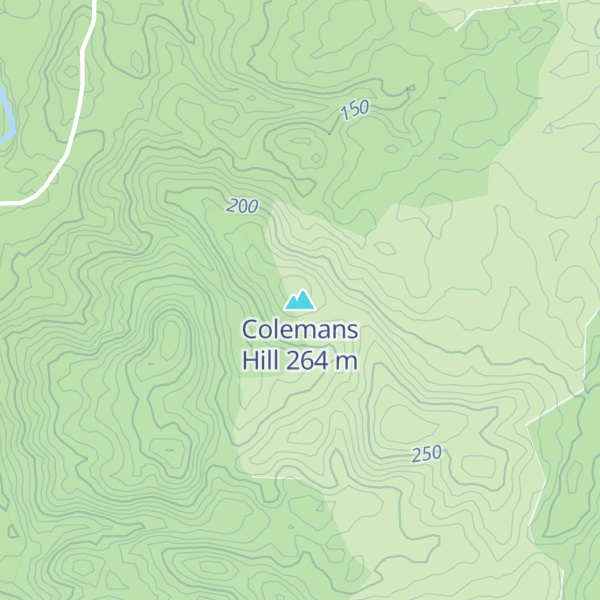 Map of Colemans Hill