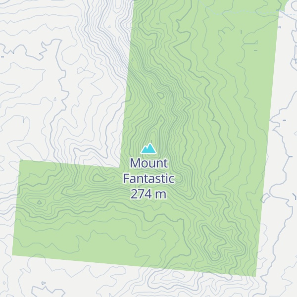 Map of Mount Fantastic
