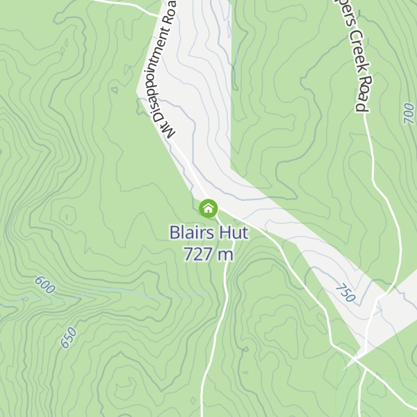 Map of Blairs Hut