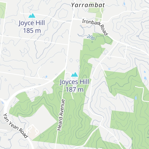 Map of Joyces Hill