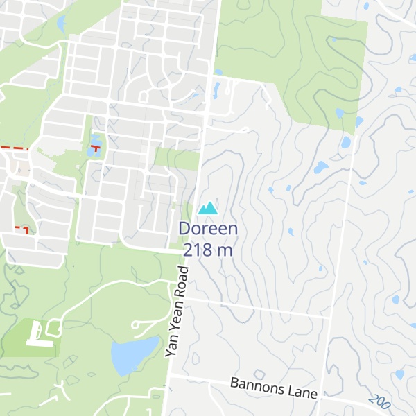 Map of Doreen