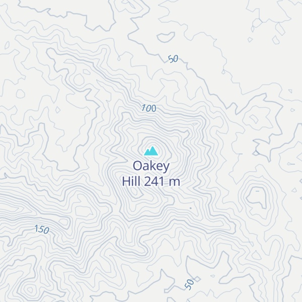 Map of Oakey Hill