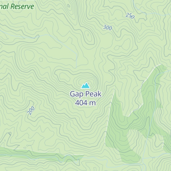 Map of Gap Peak