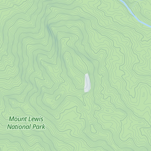 Map of Mt Lewis Forest Res C189