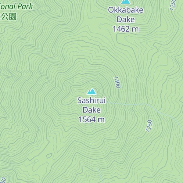 Map of Sashirui Dake
