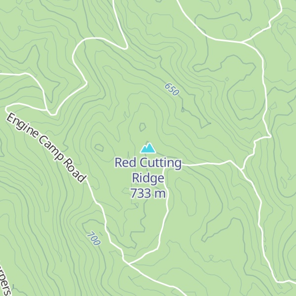 Map of Red Cutting Ridge