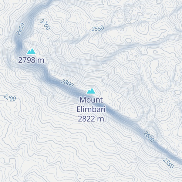 Map of Mount Elimbari