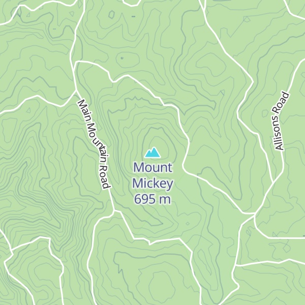 Map of Mount Mickey