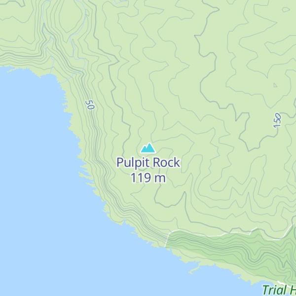 Map of Pulpit Rock