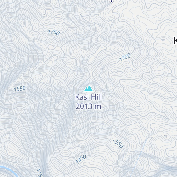 Map of Kasi Hill
