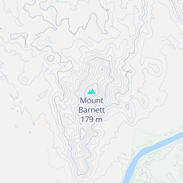 Map of Mount Barnett
