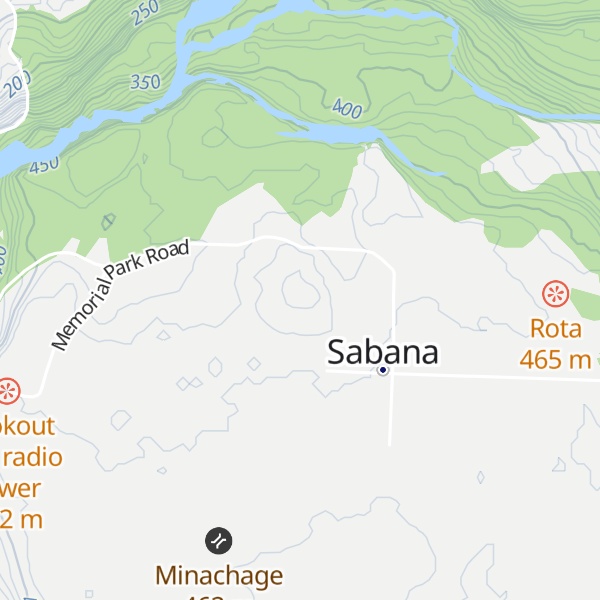 Map of Sabana