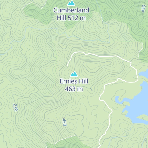 Map of Ernies Hill