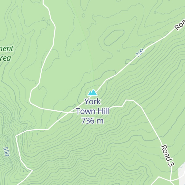 Map of York Town Hill