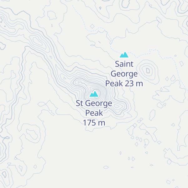 Map of St George Peak