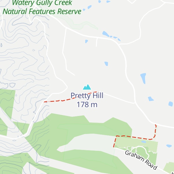 Map of Pretty Hill