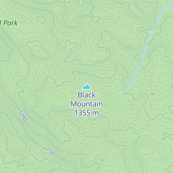 Map of Black Mountain