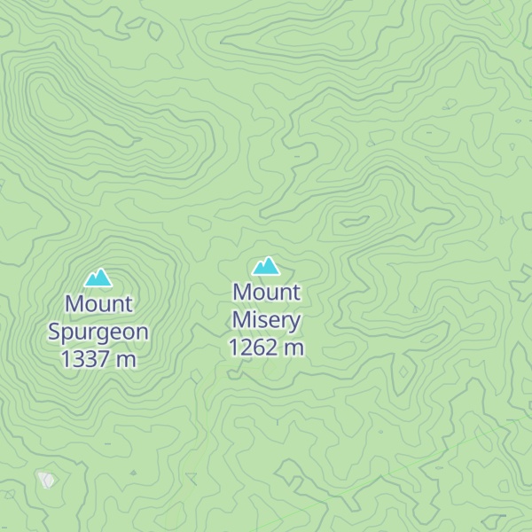 Map of Mount Misery