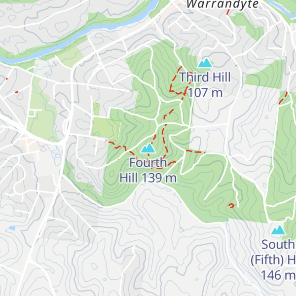 Map of Fourth Hill