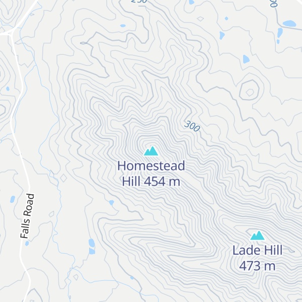 Map of Homestead Hill