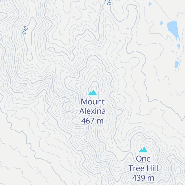 Map of Mount Alexina