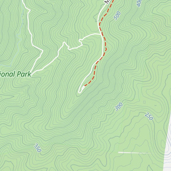 Map of Mount Sugarloaf